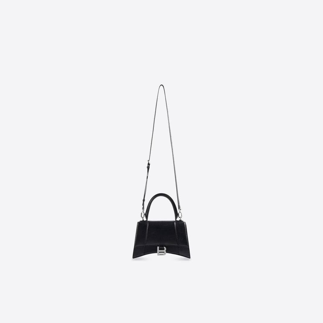 Women's Hourglass Small Handbag in Black 5