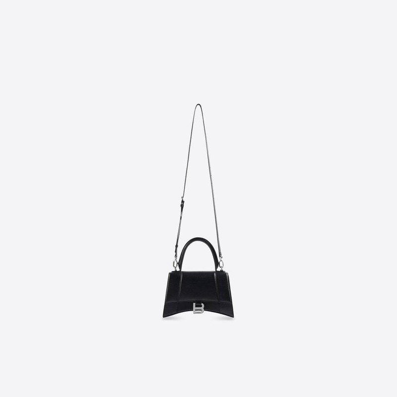 Women's Hourglass Small Handbag in Black 5