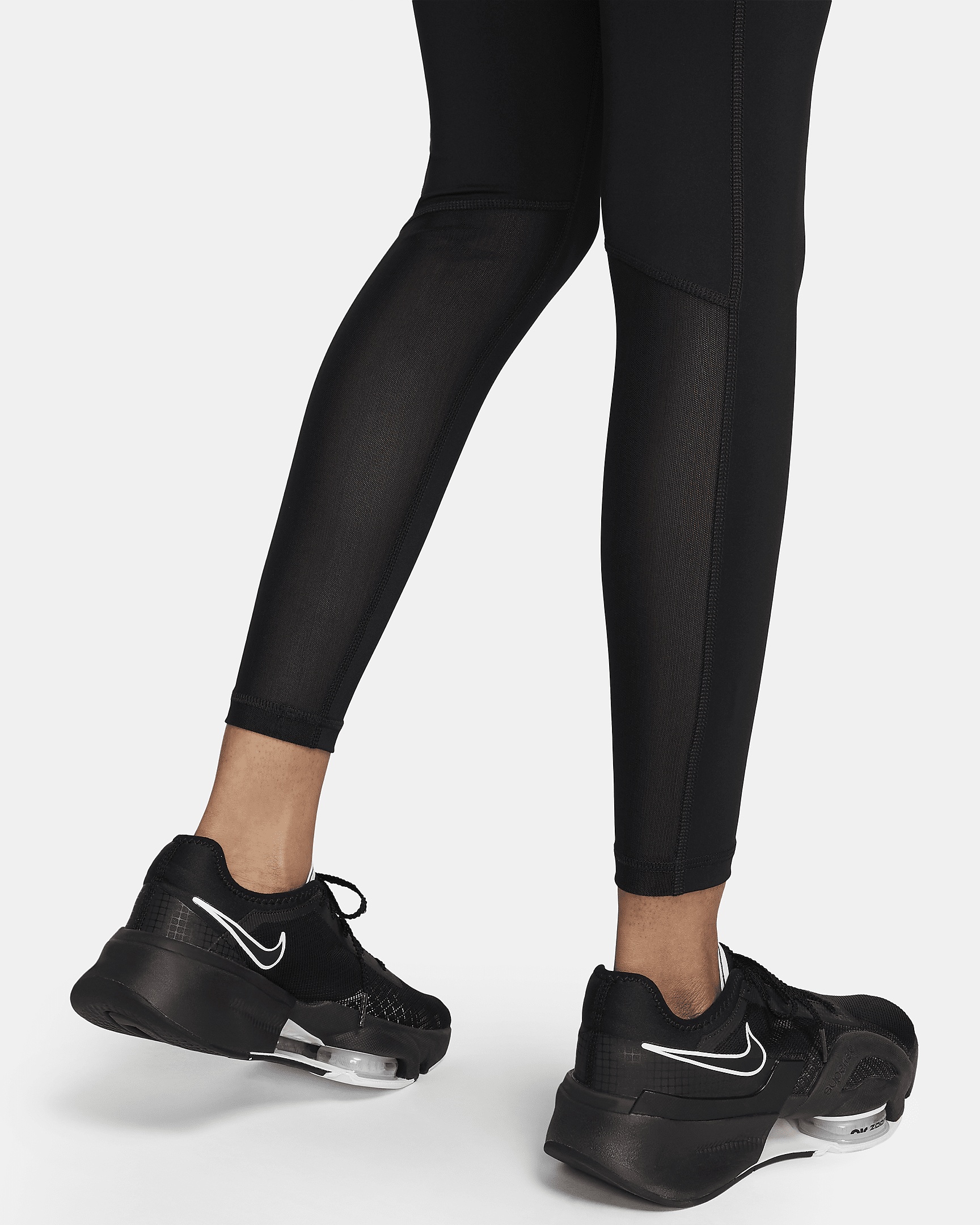 Nike Pro Women's Mid-Rise Mesh-Paneled Leggings - 5