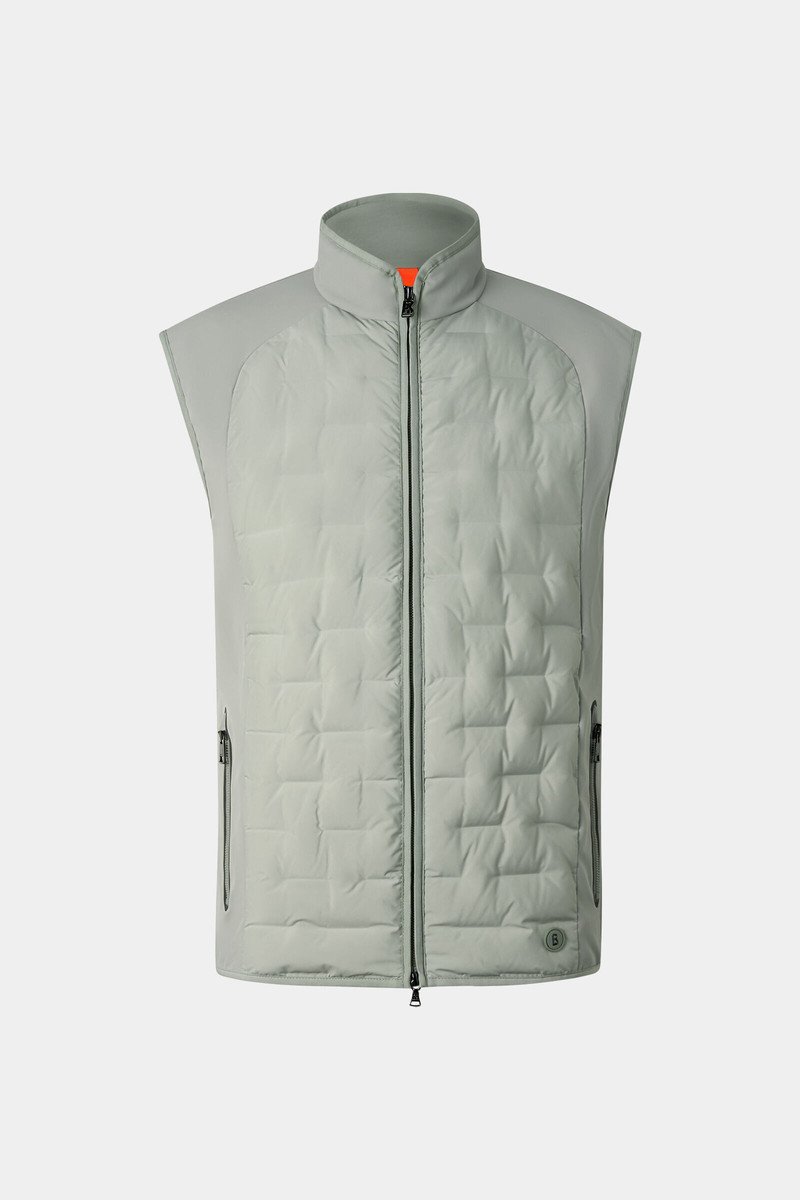 Dane hybrid vest in Eucalyptus 1