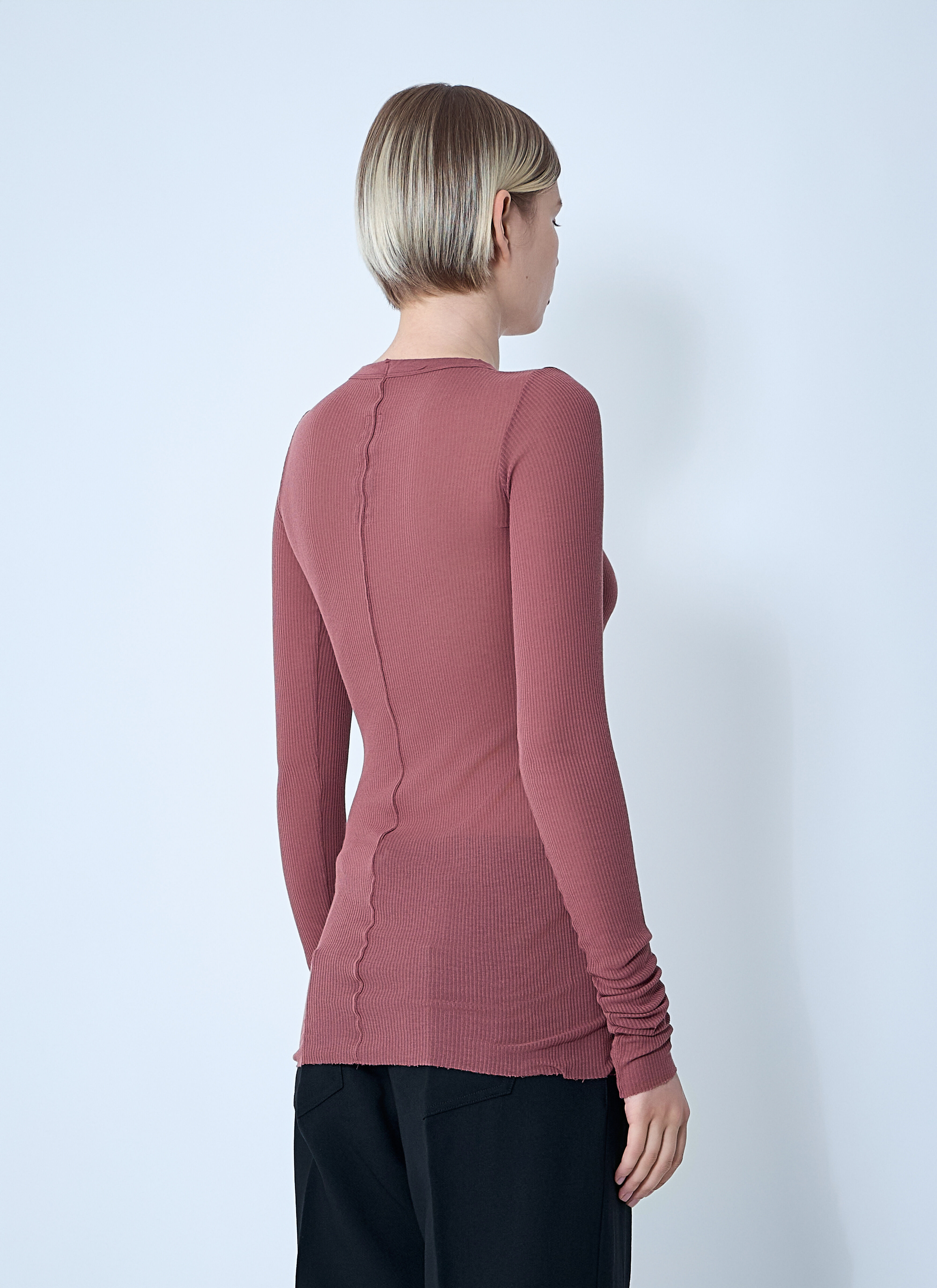Ribbed Long Sleeve Top - 4