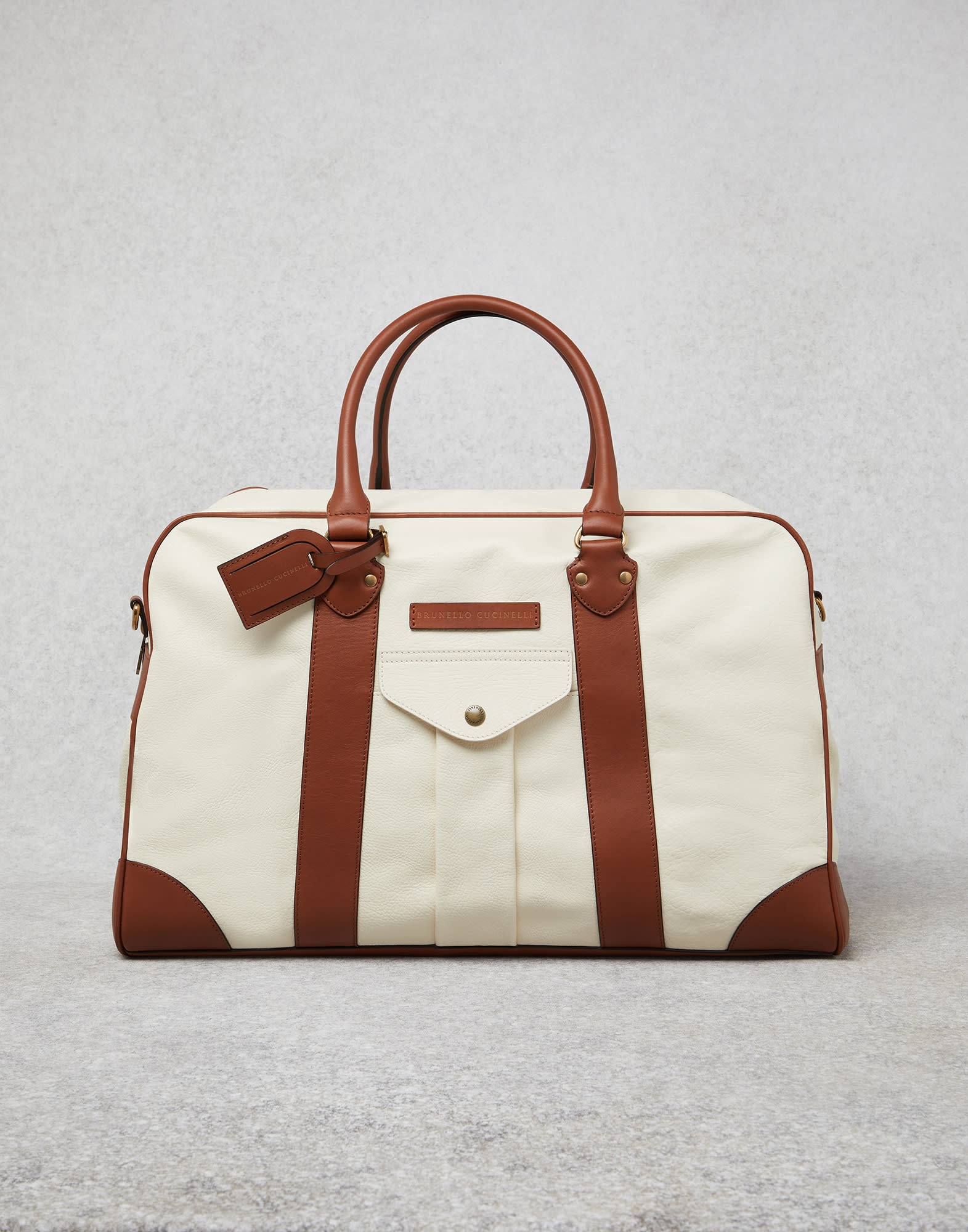 Grained leather street bag - 1