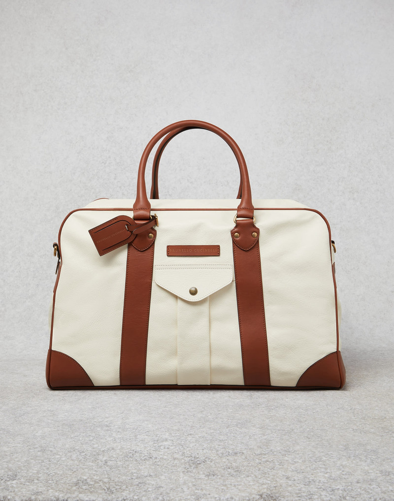 Grained leather street bag 1