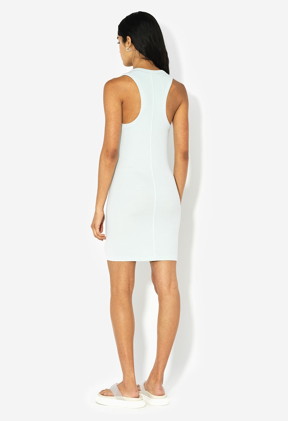 GEMINI RIB RACERBACK DRESS - 4