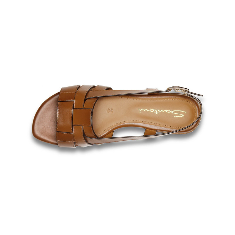 Women's brown leather Beyond sandal 5