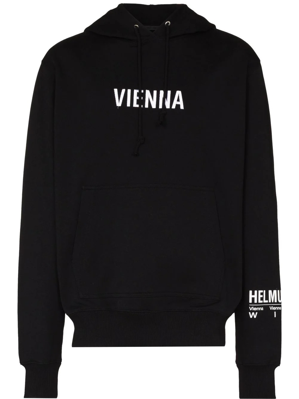 logo-print long-sleeve hoodie - 1