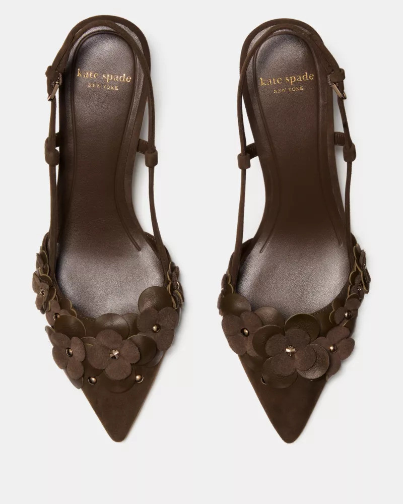 Spade Flower Garden Slingback Pump 5