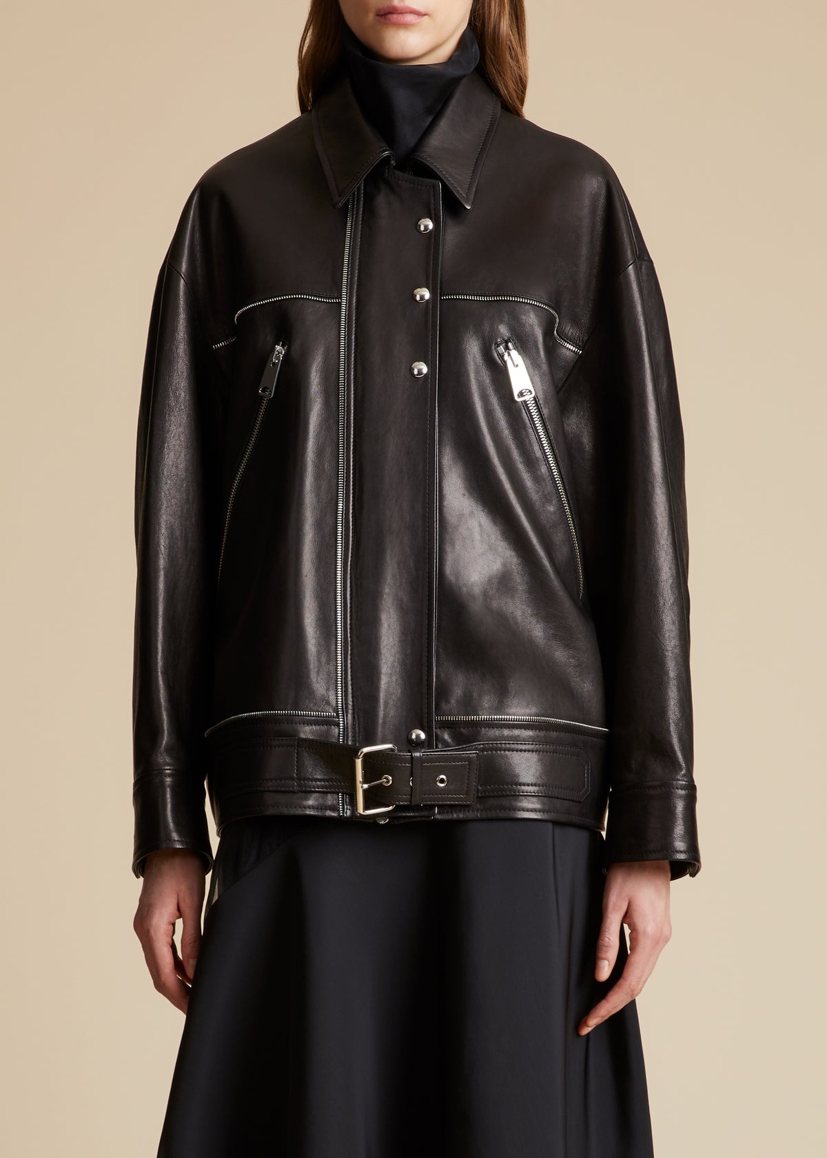 The Herman Jacket in Black Leather - 2