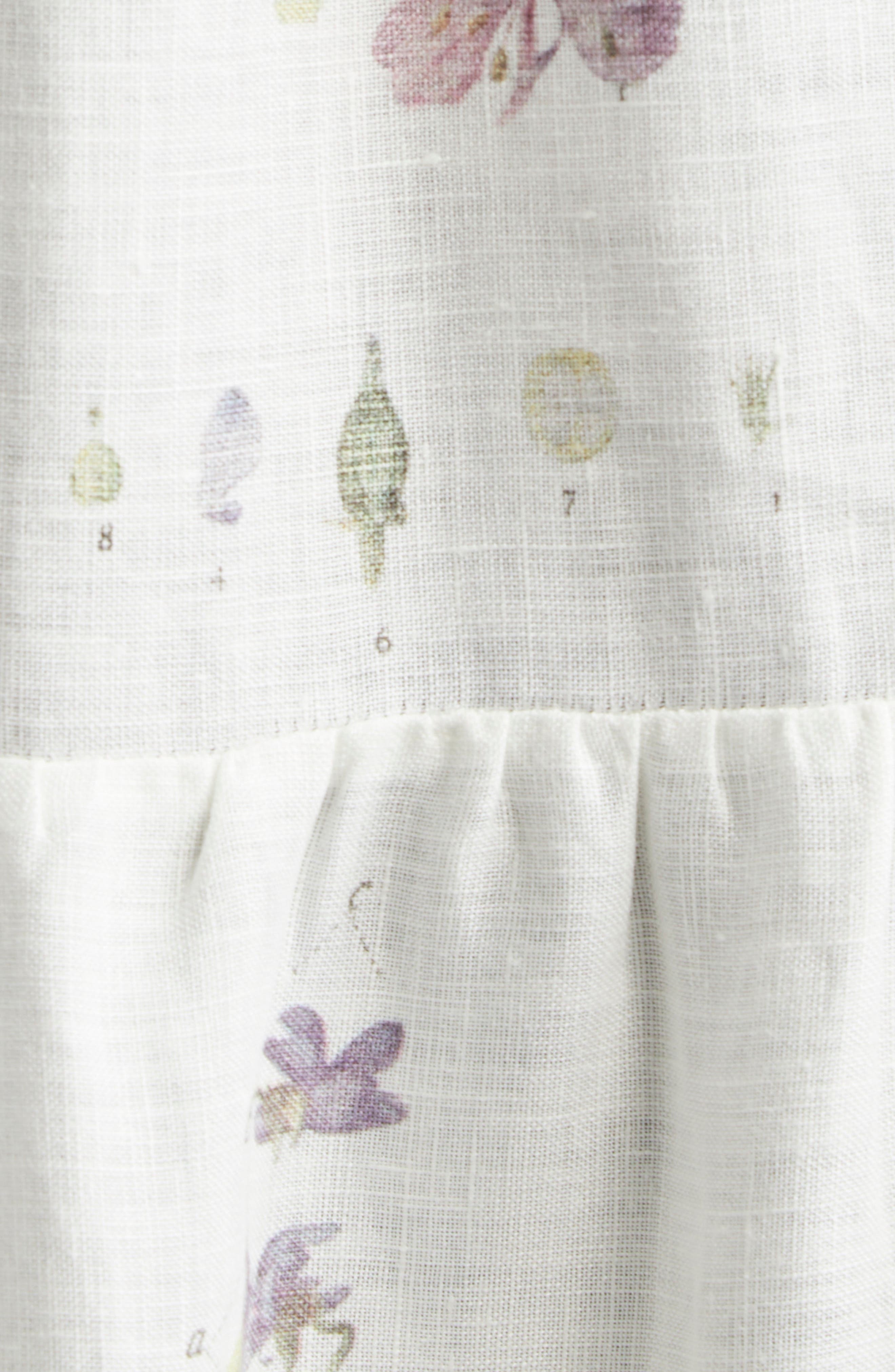 Erdem Long Sleeve Linen Shirtdress in Botanical Garden White at Nordstrom - 6