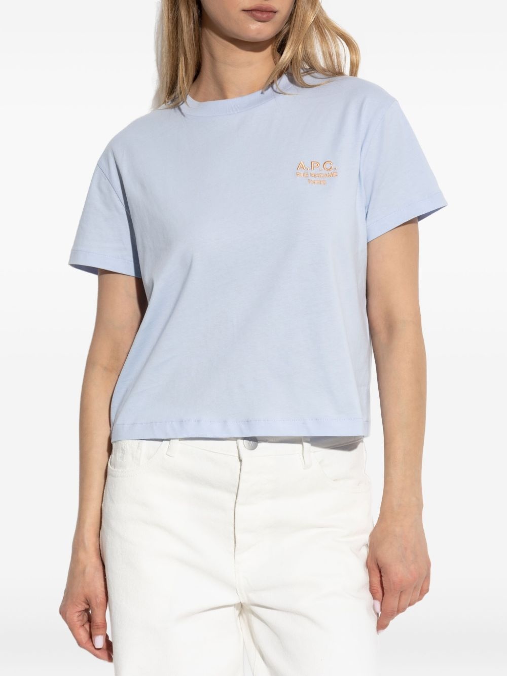 logo-embroidered T-shirt - 3