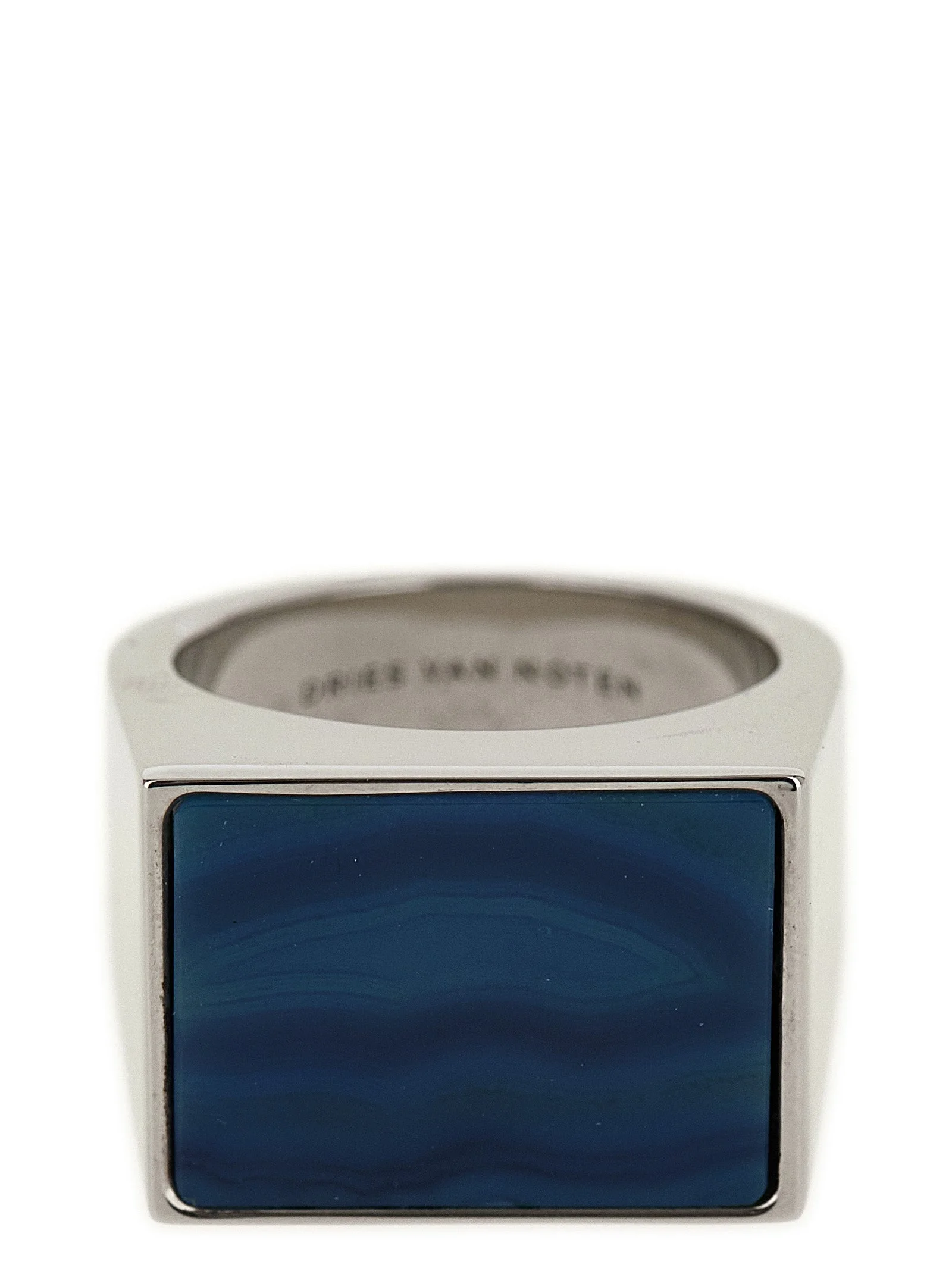Dries Van Noten Men 'Singet' Ring With Stone - 1