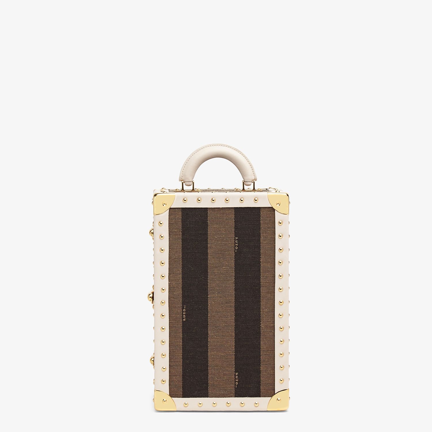 Travel case in brown jacquard - 1