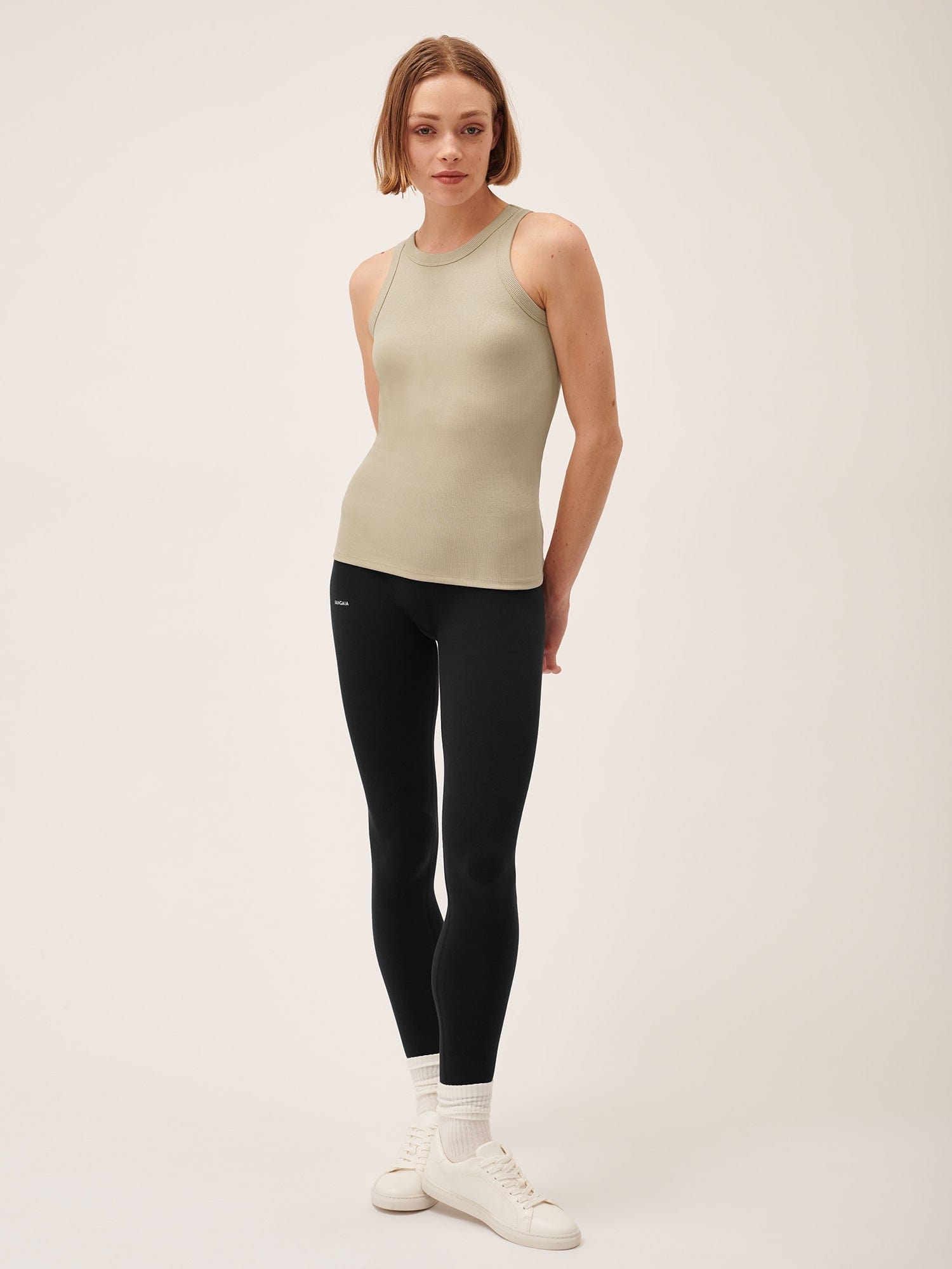 Women's 365 Lightweight Rib Tank Top - Maitake Beige - 5