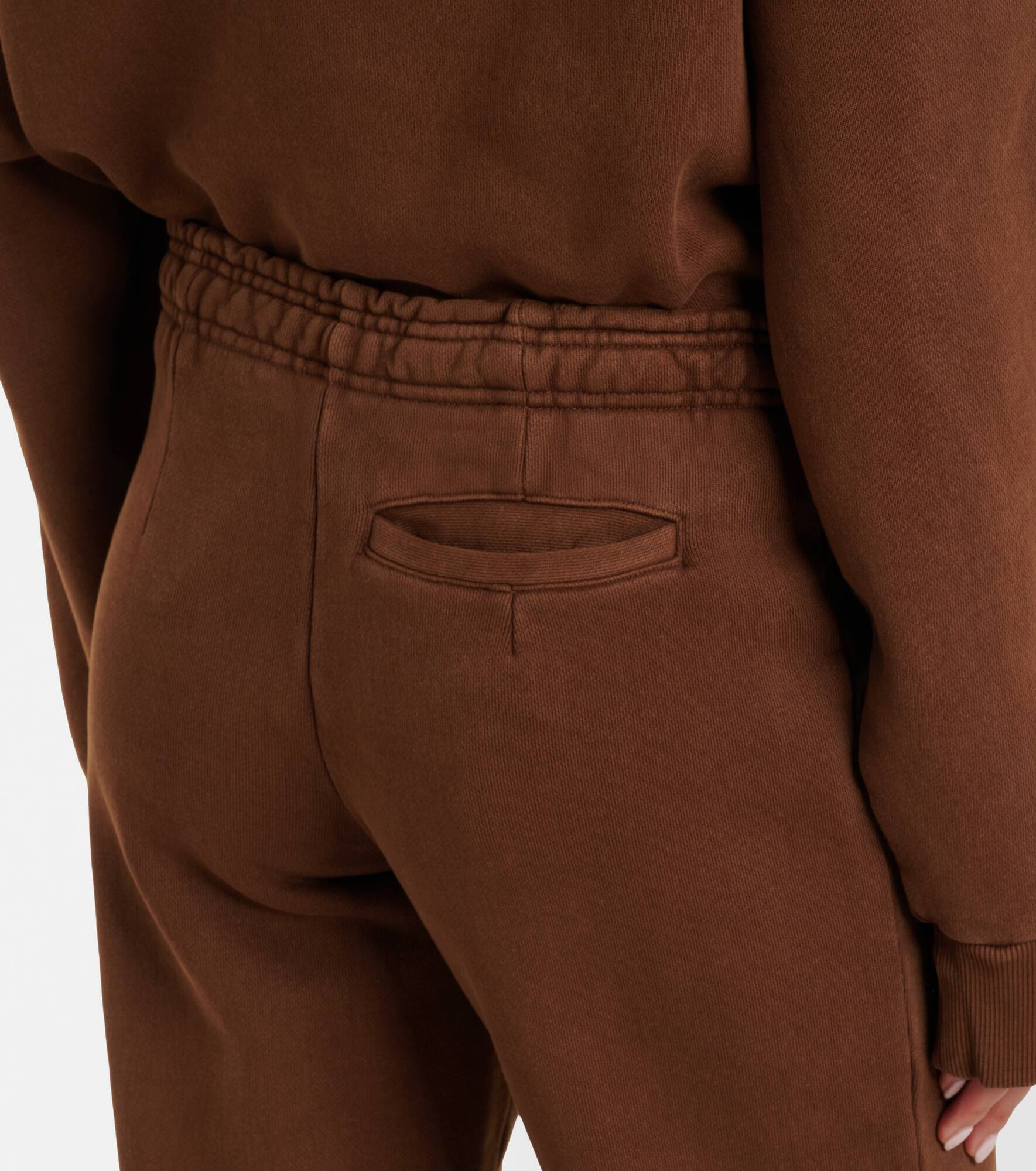 Flared cotton jersey sweatpants - 6