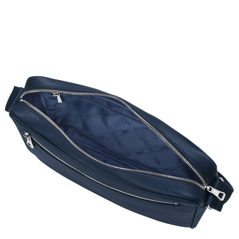 Le Foulonné M Camera bag Navy - Leather 5
