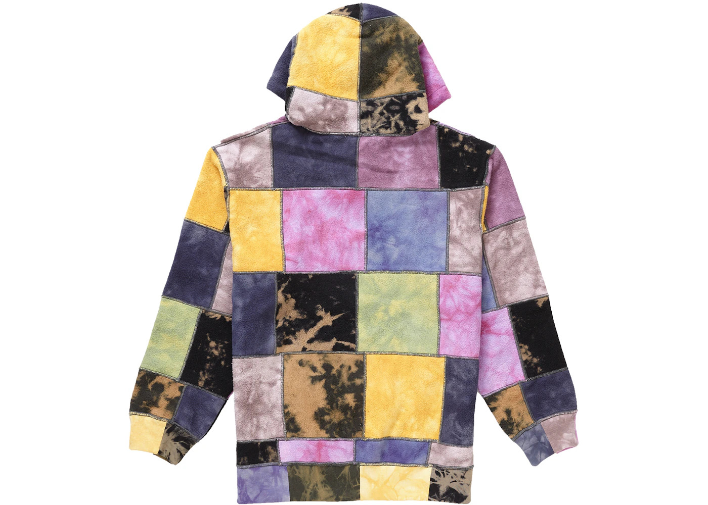 Supreme Patchwork Tie Dye Hooded Sweatshirt Tie Dye - 2