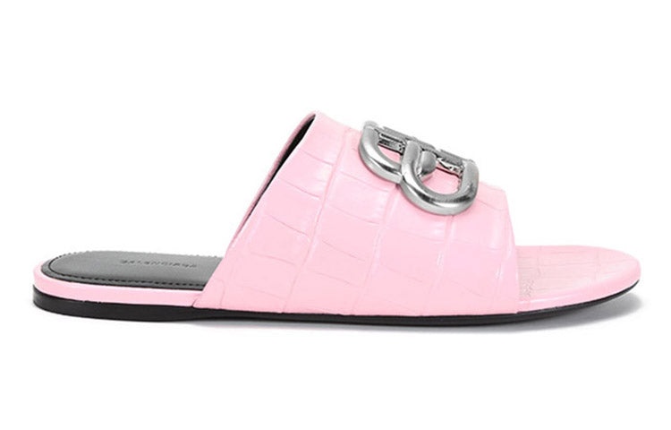 (WMNS) Balenciaga BB Cosy Mules 'Pink Black' 629537WA9D35681 - 2