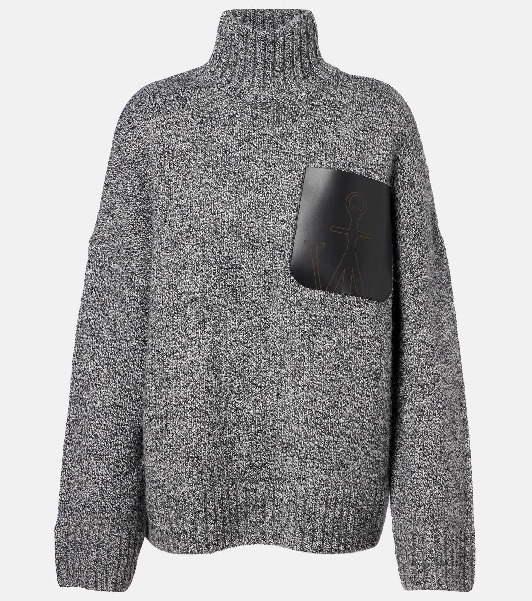 Wool and alpaca-blend turtleneck sweater - 1