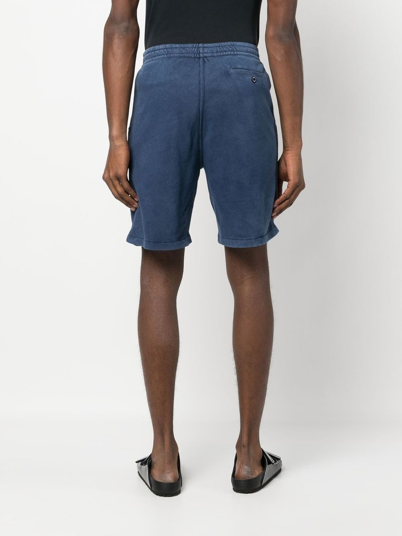 drawstring cotton track shorts 4