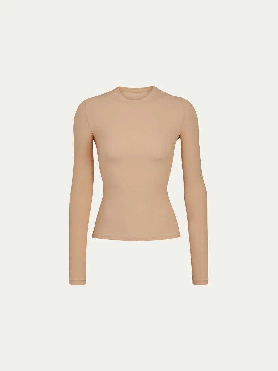 Fits Everybody Long-Sleeve Crewneck T-Shirt - 1