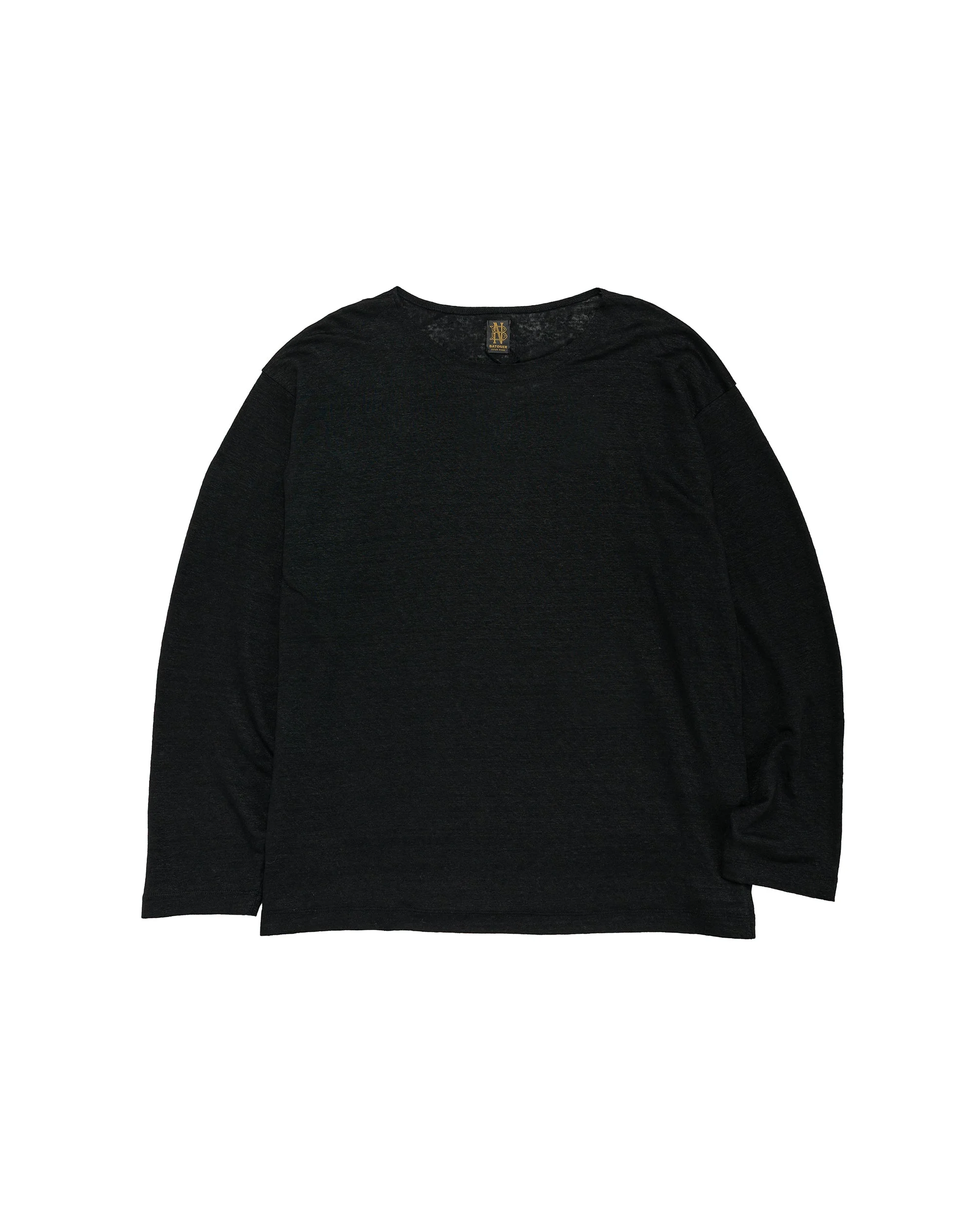 Normandy Linen Basque Shirt Black - 1