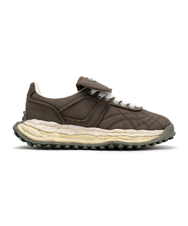 "SCOTT" OG Sole Vintage Effect Embroidered Canvas Low-top Sneaker 4