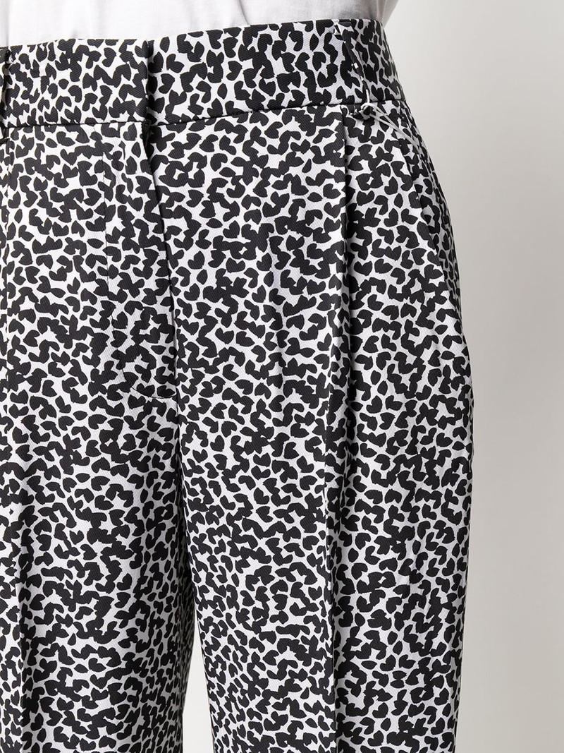leopard print straight-leg trousers 5