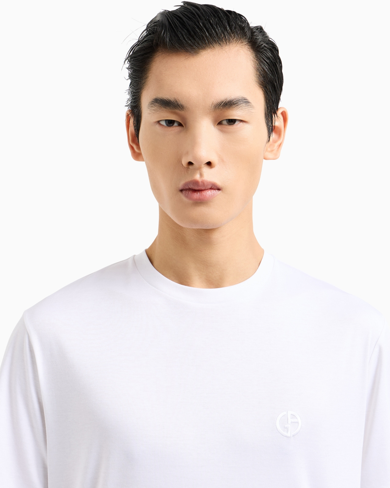 Cotton-interlock T-shirt with embroidered logo - 5