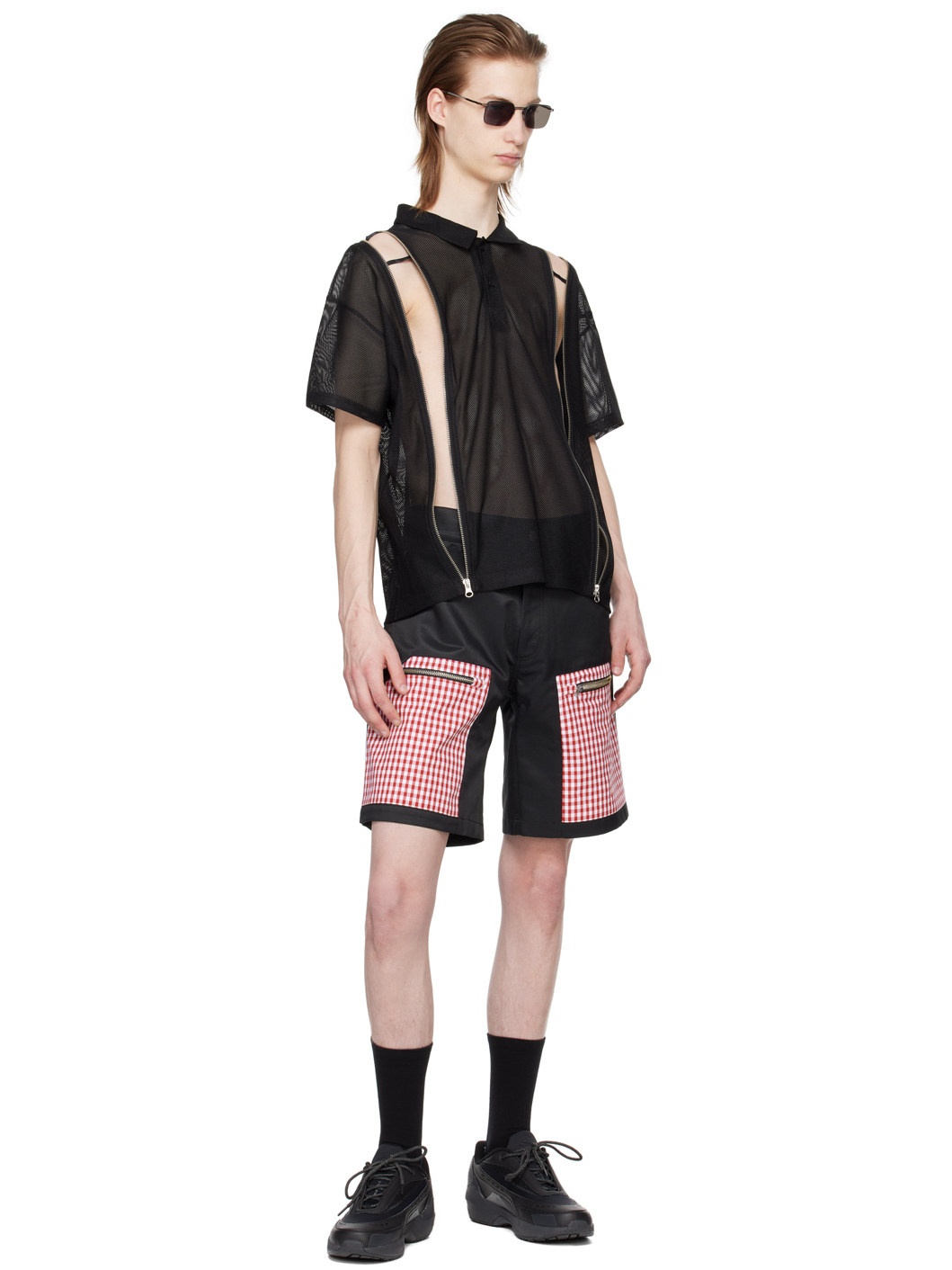 Black Zip Polo - 4