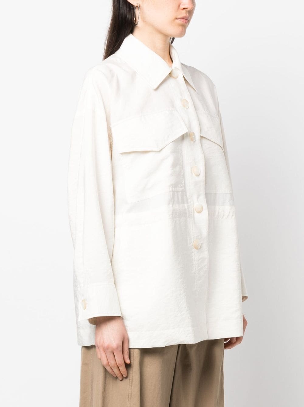 Welbeck drawstring shirt jacket - 3