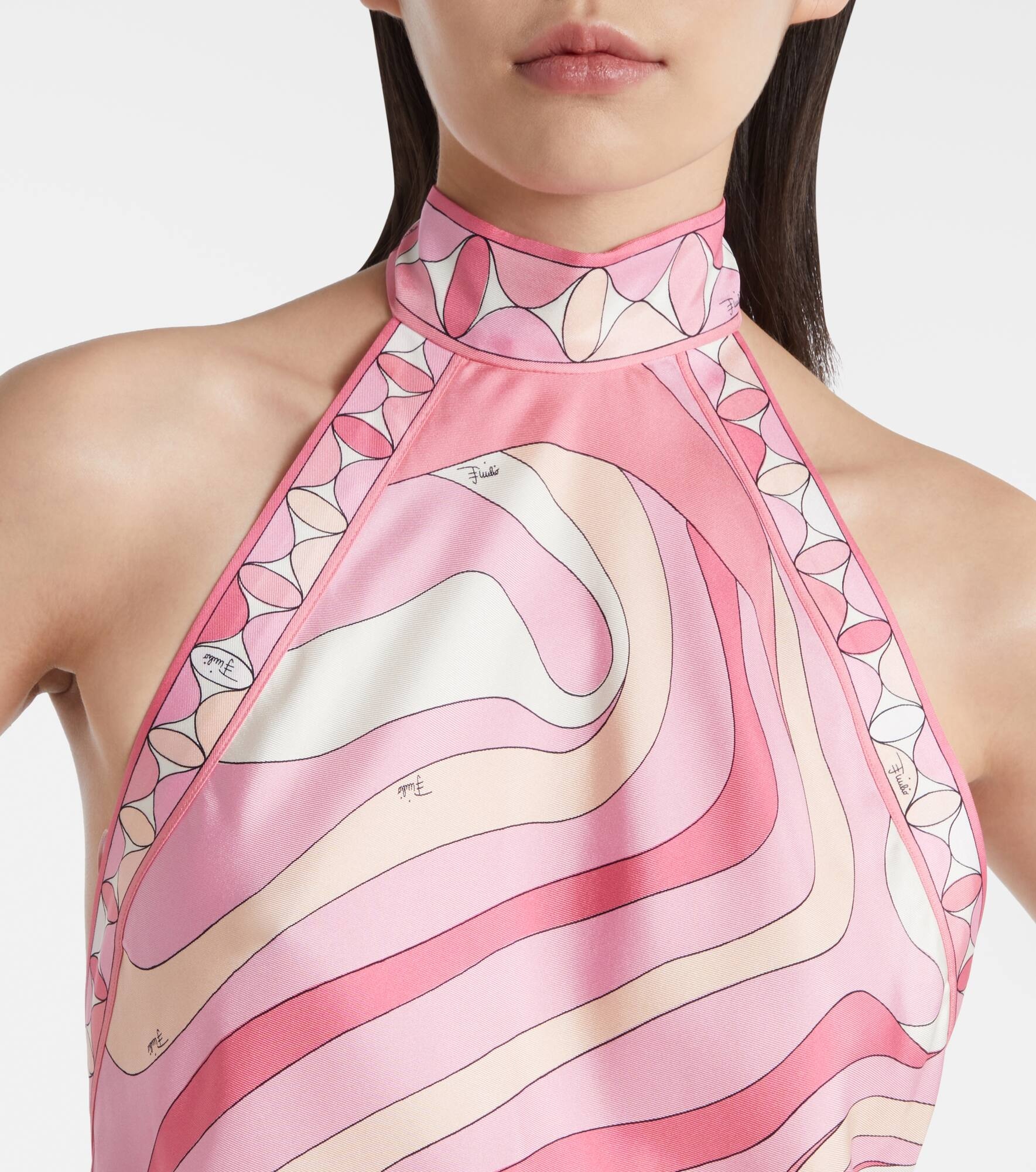 Marmo asymmetric silk maxi dress - 4