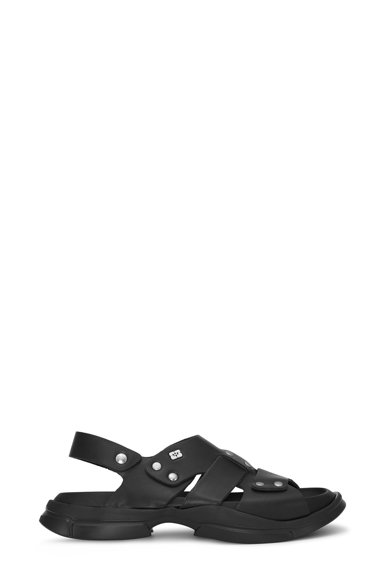 BLACK LIGHT WEIGHT EVA ASYMMETRICAL SANDALS - 1