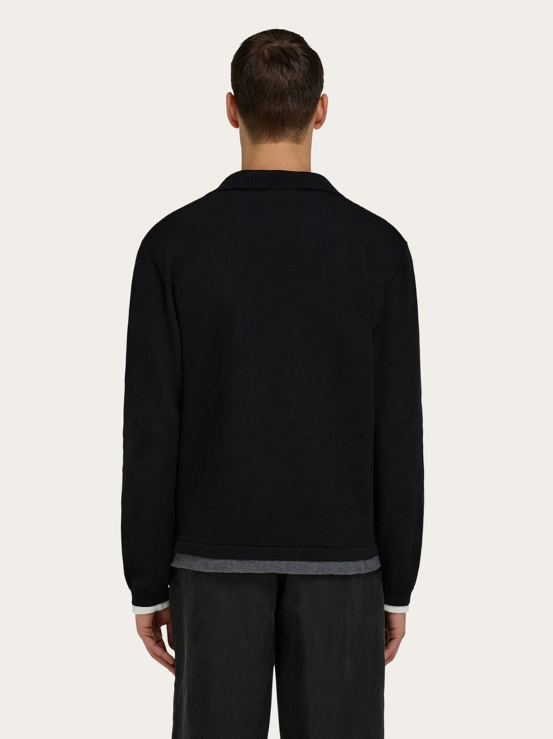 Layered long sleeved polo 3