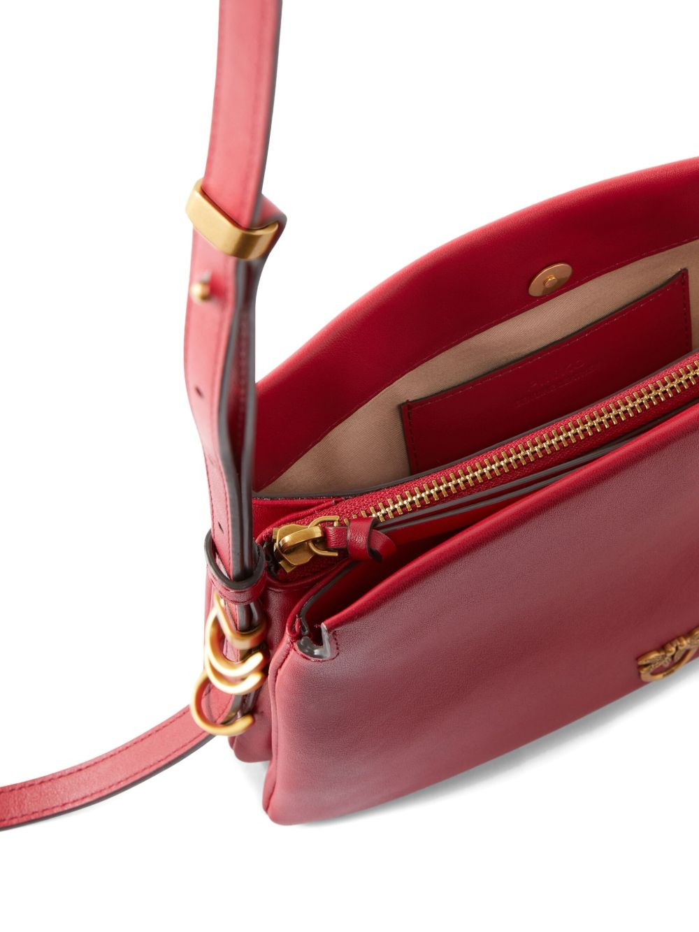 Love Birds-plaque leather cross body bag - 3