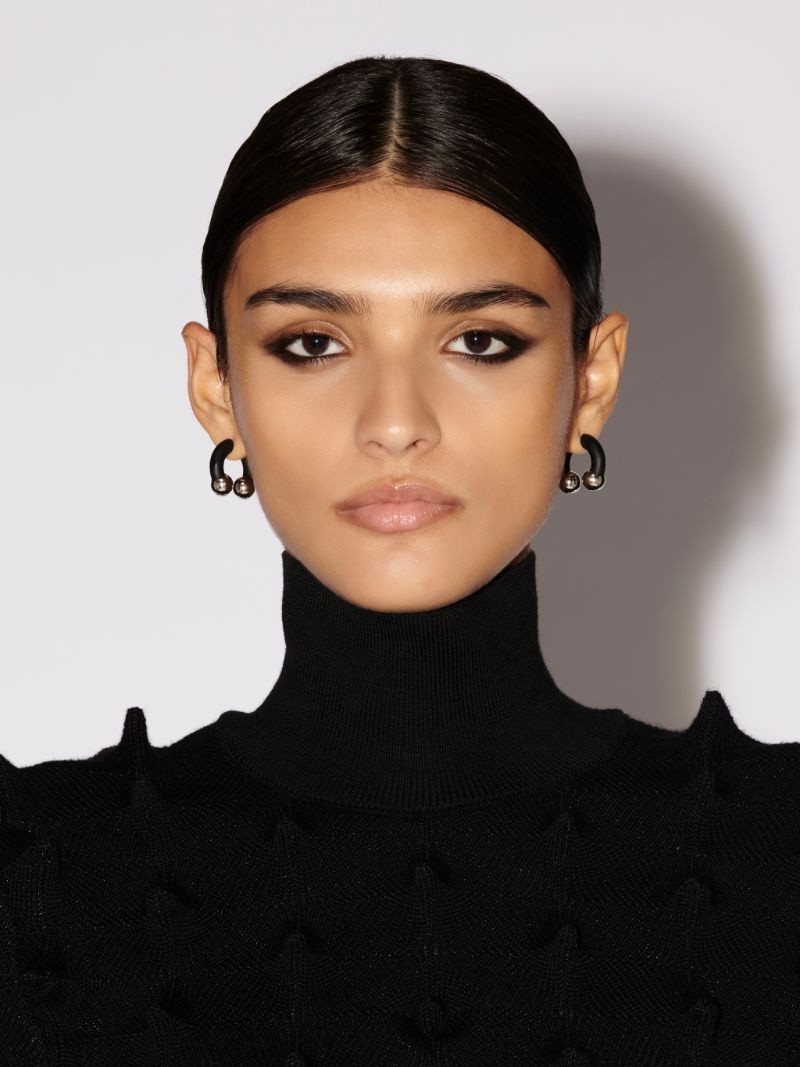 COLORED SMALL BARBELL EARRINGS 4