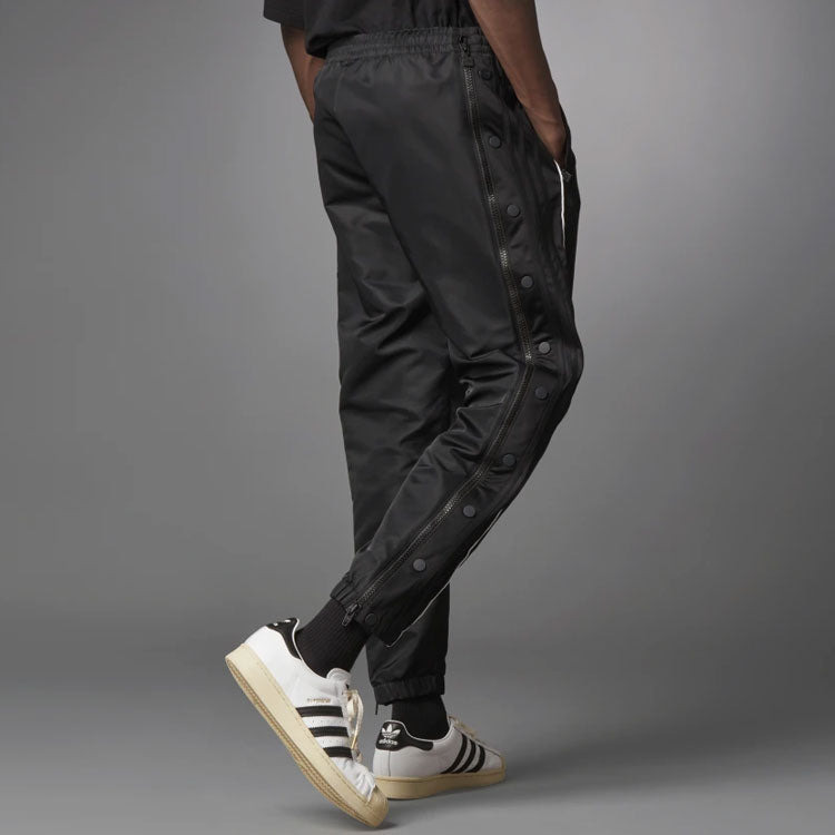adidas originals Blue Version Series Side Zipper Sports Long Pants Black HB1695 - 3