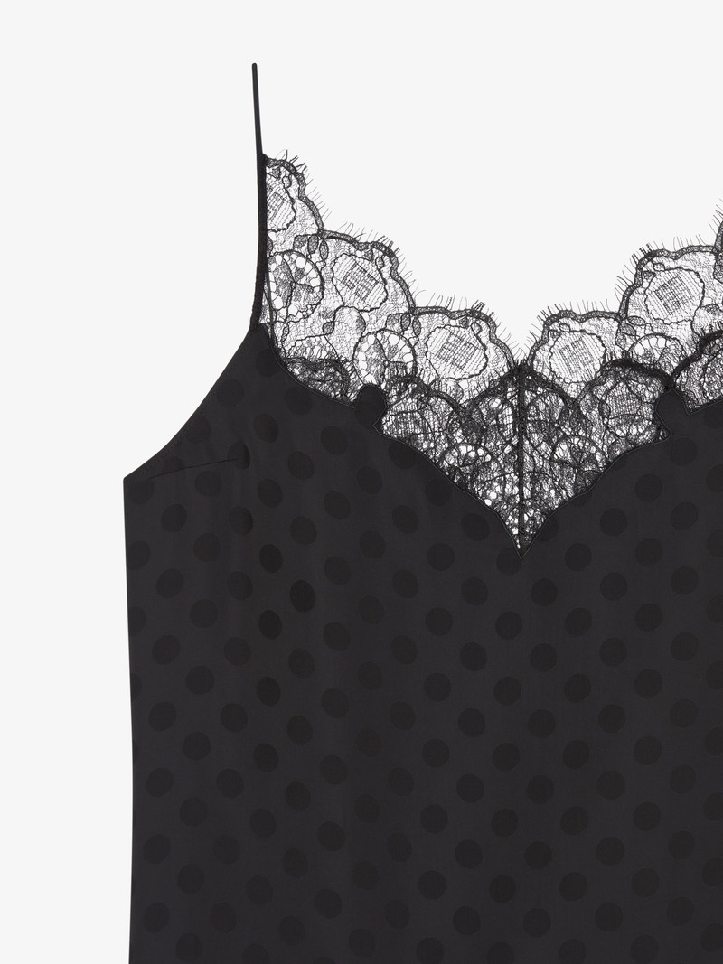 TOP IN POLKA DOTS JACQUARD AND LACE 5