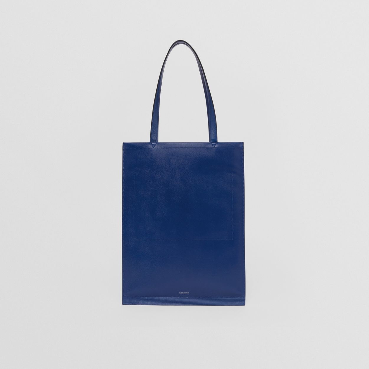 Slogan Print Leather Tote Bag - 8