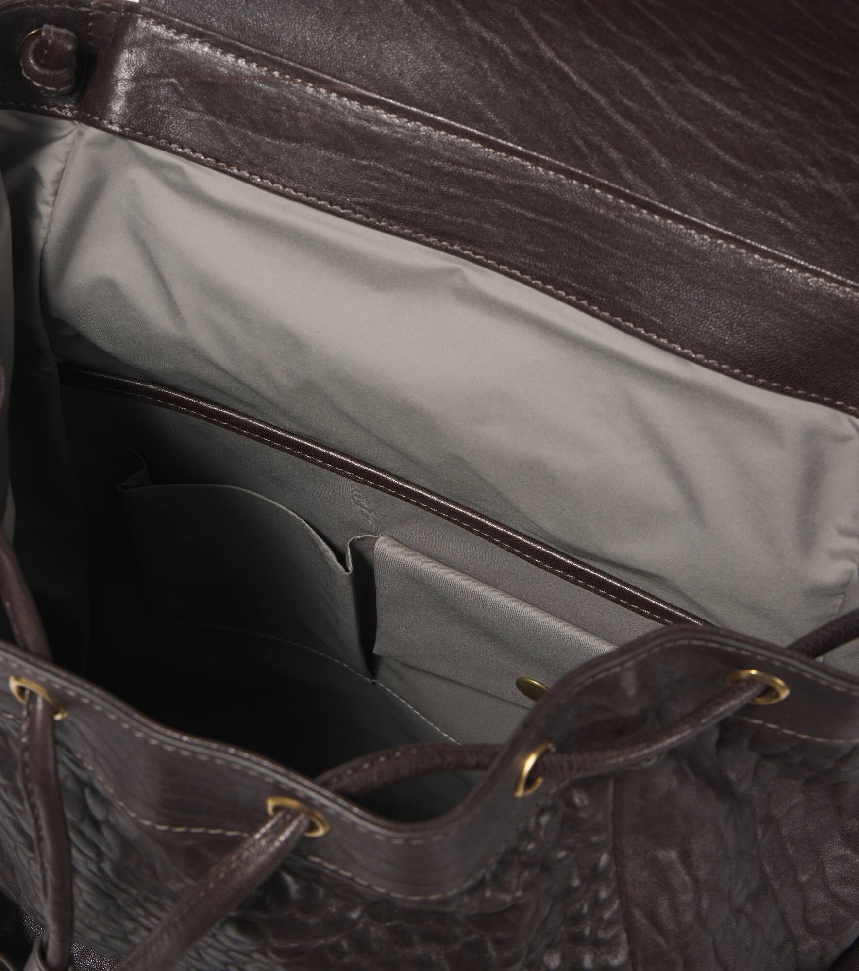 Leather backpack - 4