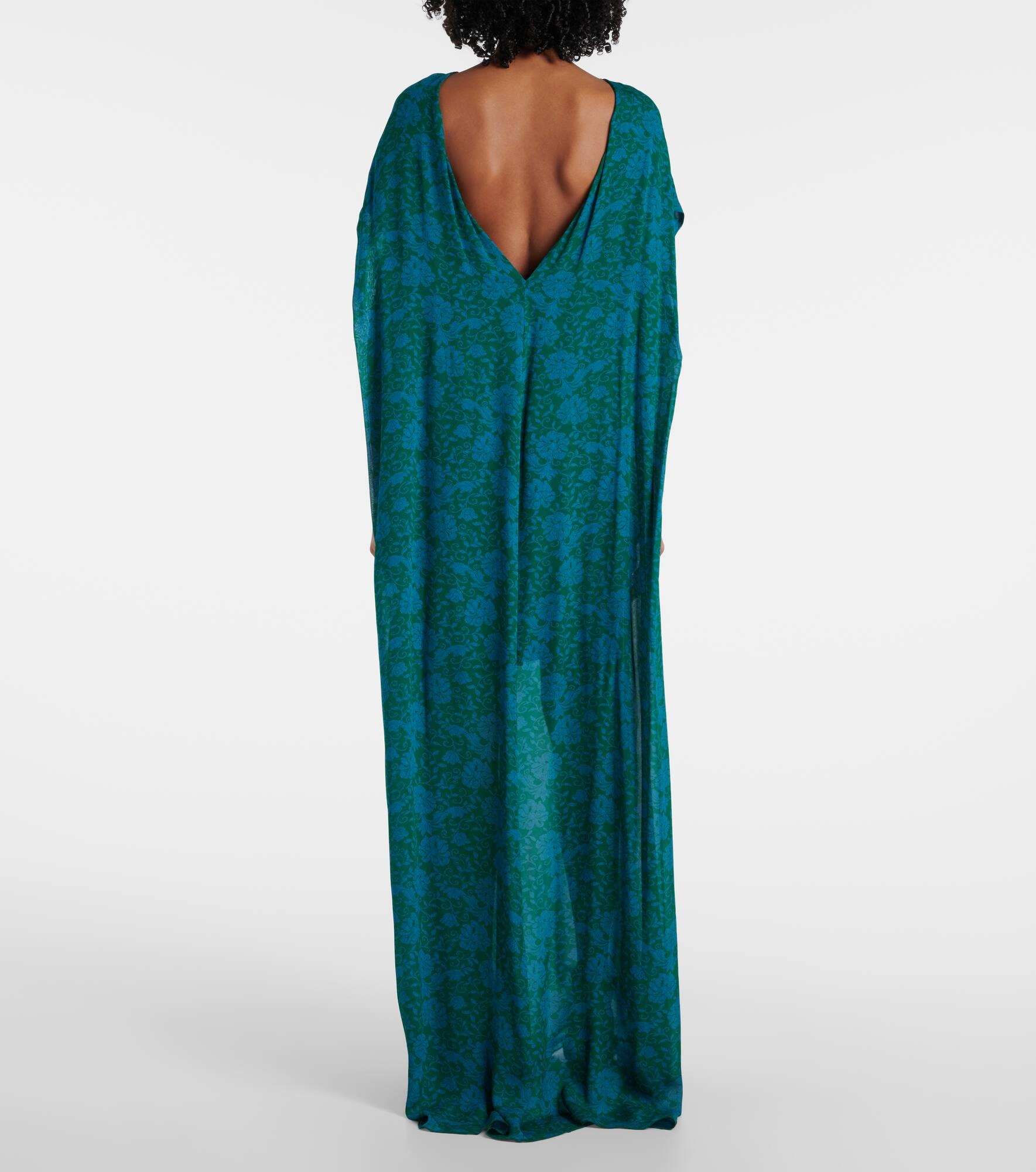 Printed embellished maxi dress - 3
