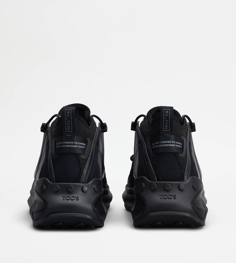 Tod's NO_CODE J IN TECHNICAL FABRIC AND LEATHER - BLACK outlook