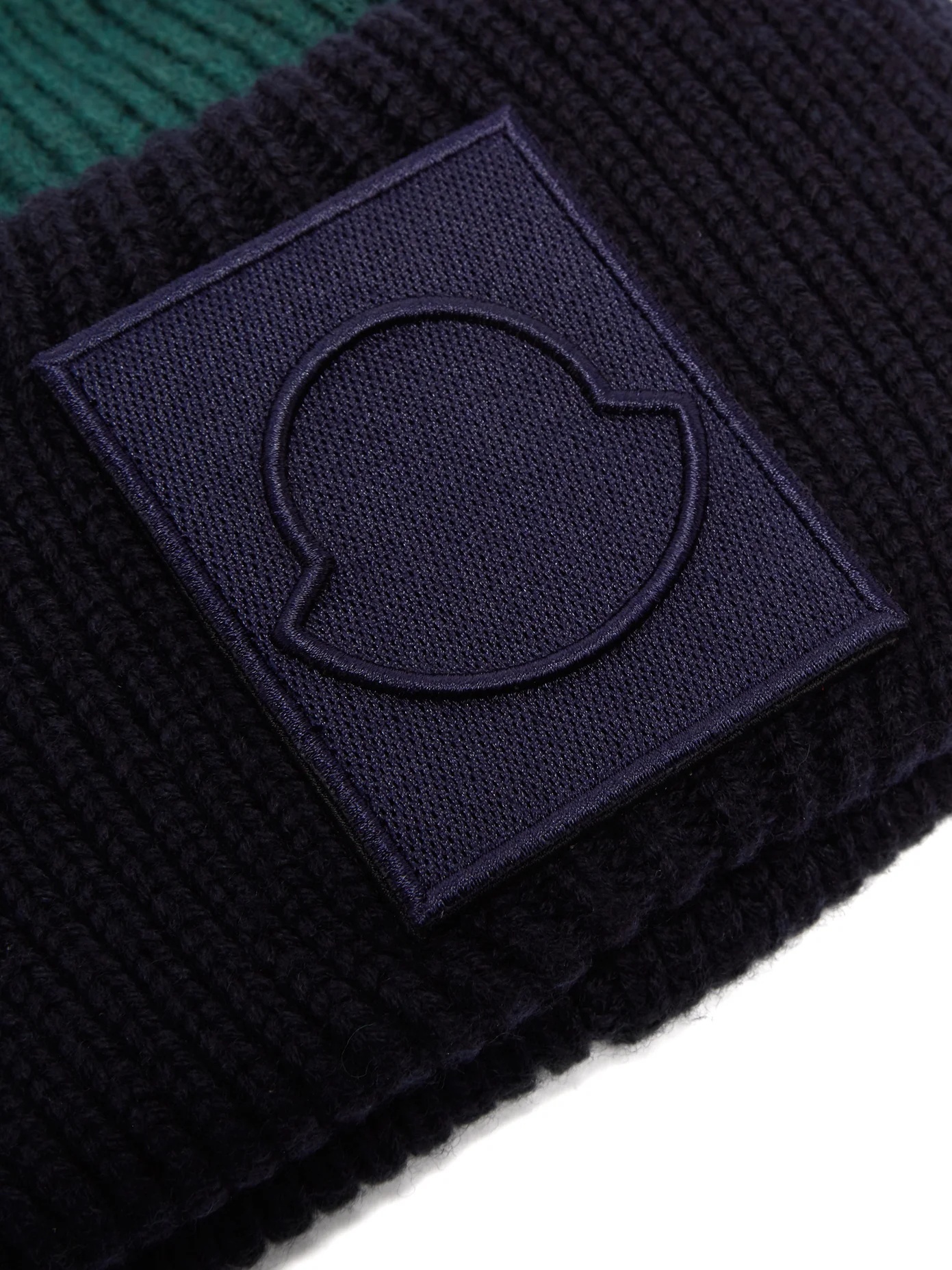 Logo-appliqué wool beanie hat - 3