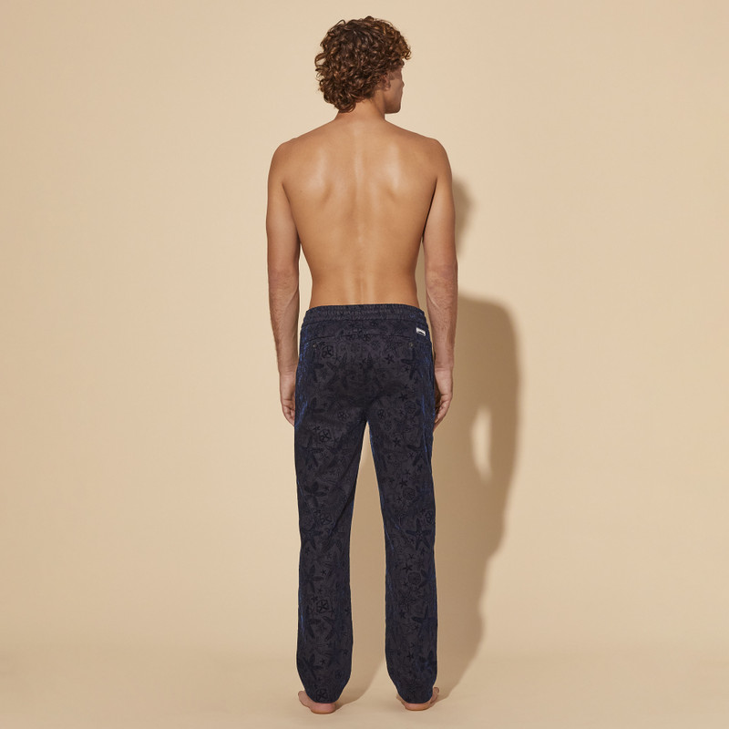 Men Denim Jogger Pants Flocked Starlettes 4