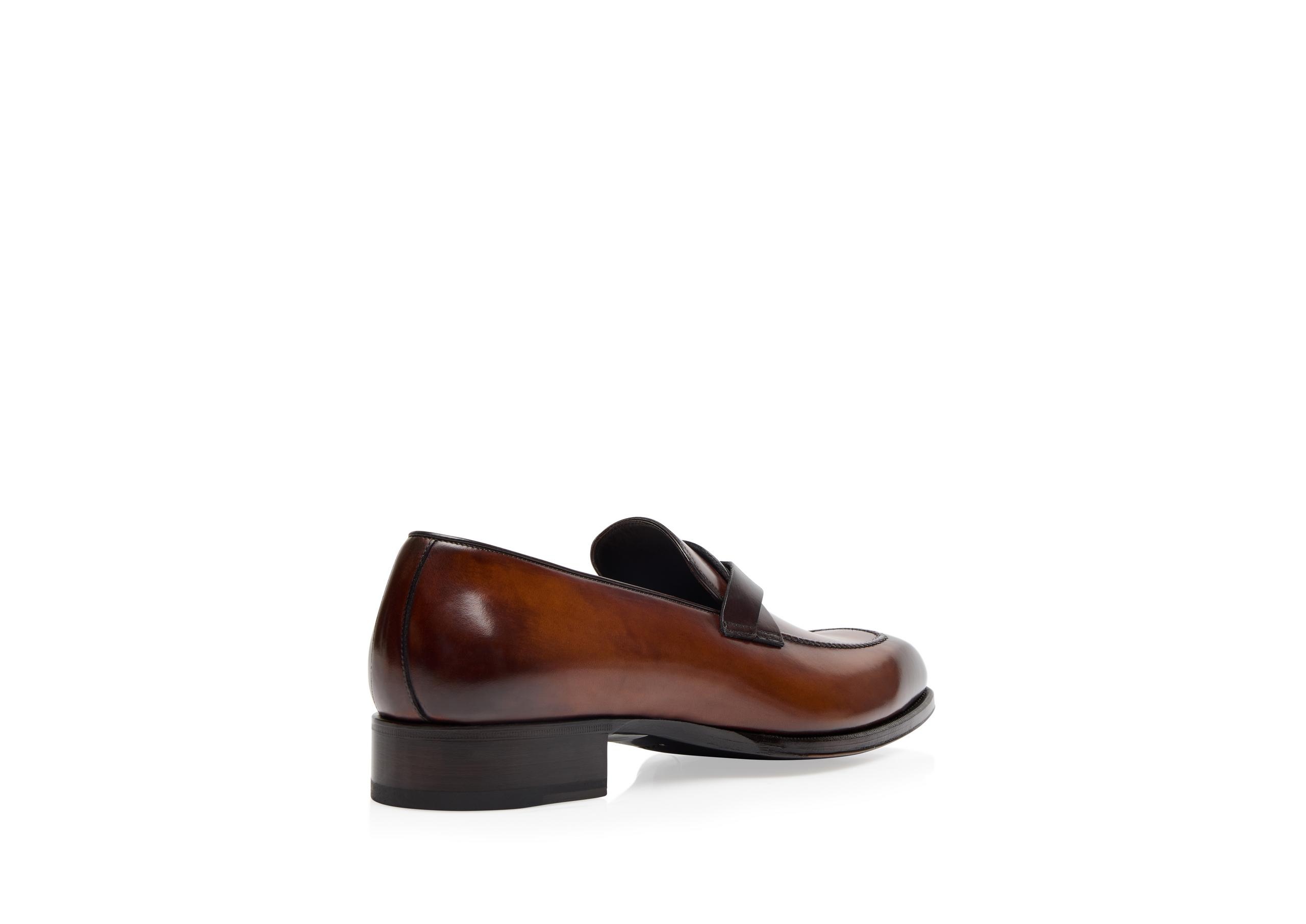 BURNISHED LEATHER ELKAN TWISTED BAND LOAFER - 3