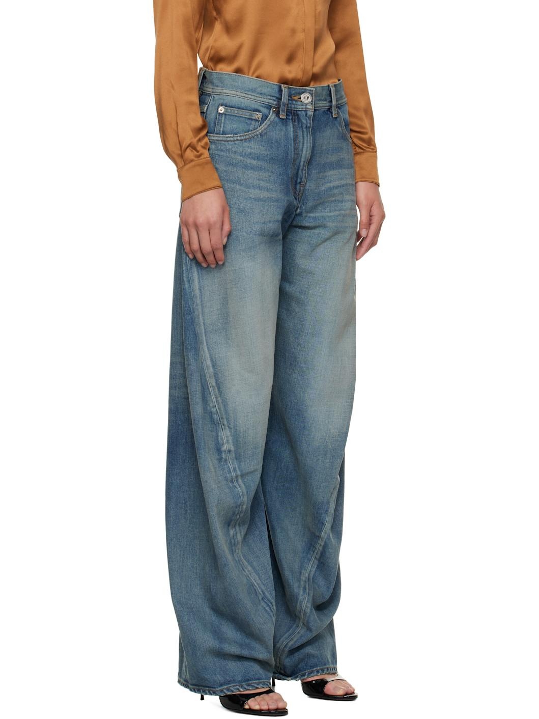 Blue Washed 2000s Jeans - 2