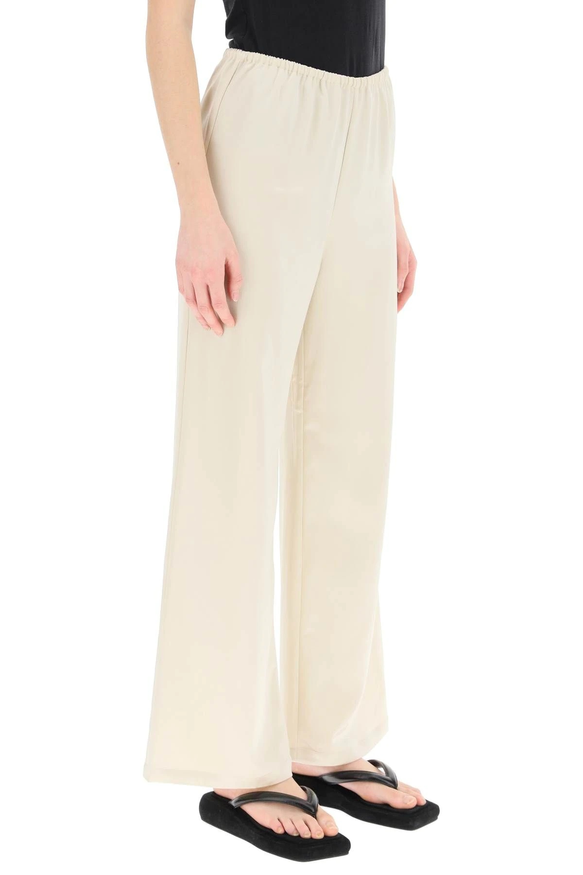 WIDE LEG SATIN TROUSERS - 3