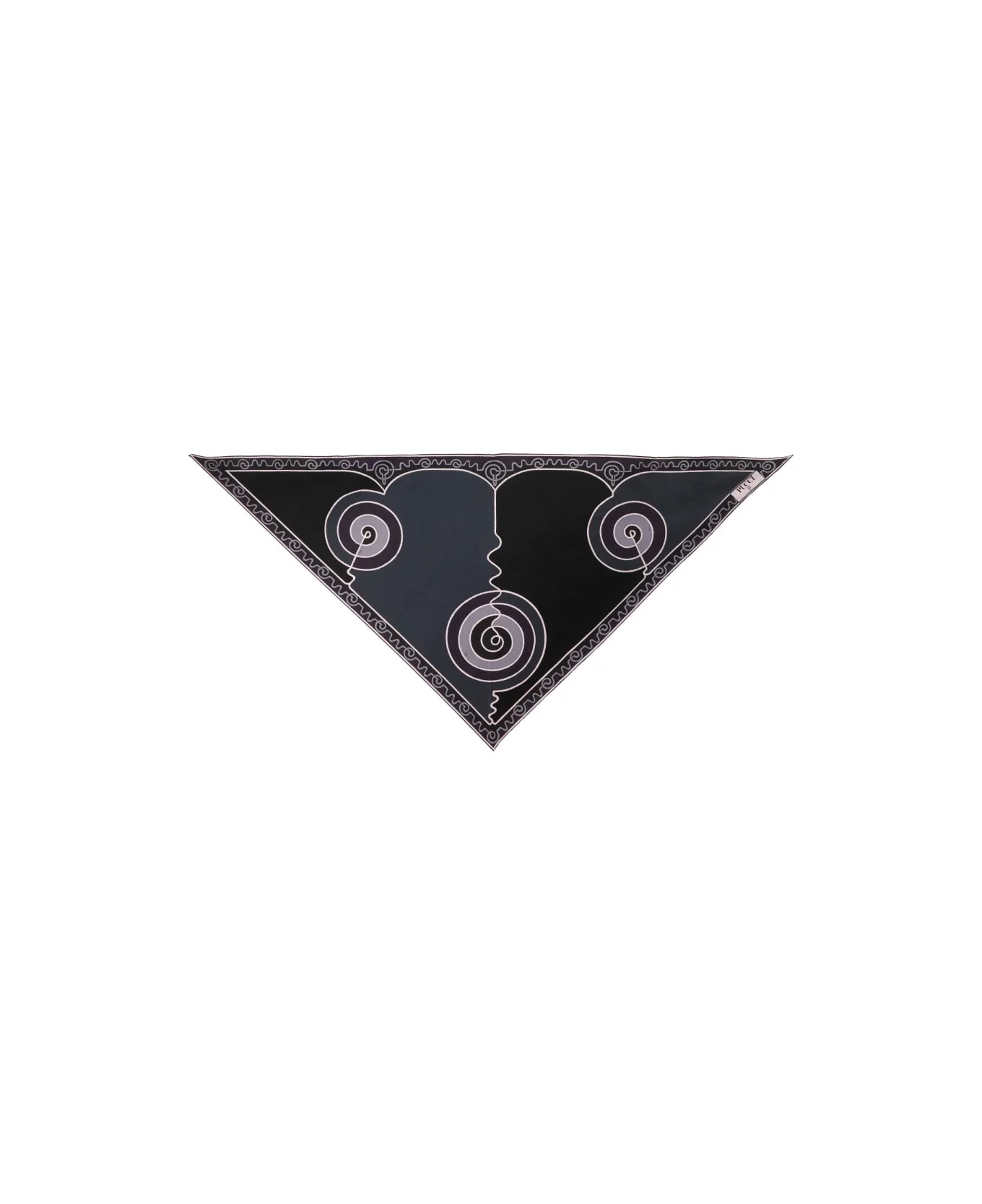 Astro Print Triangle Scarf - 1