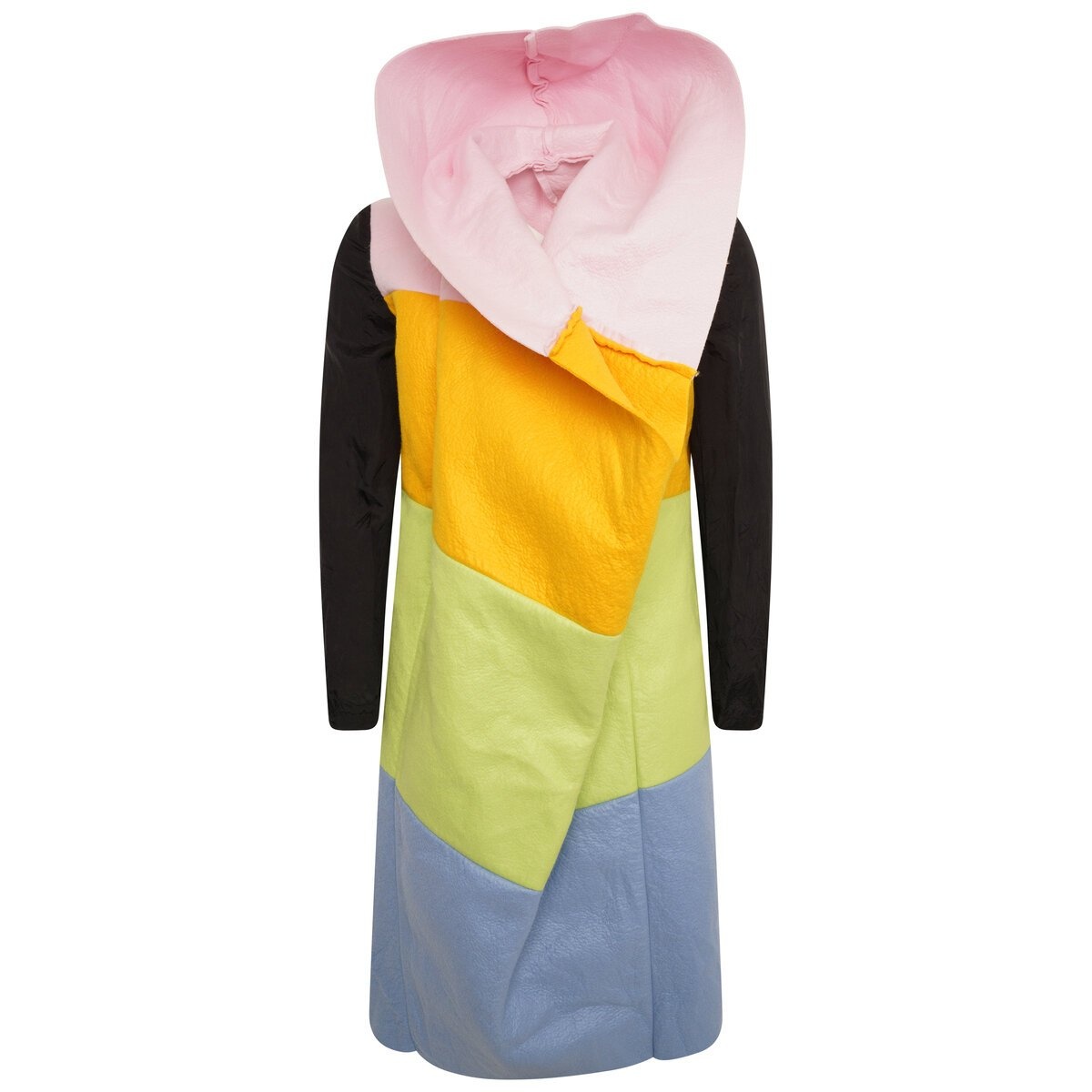 Colour-Block Coat in Multi - 1