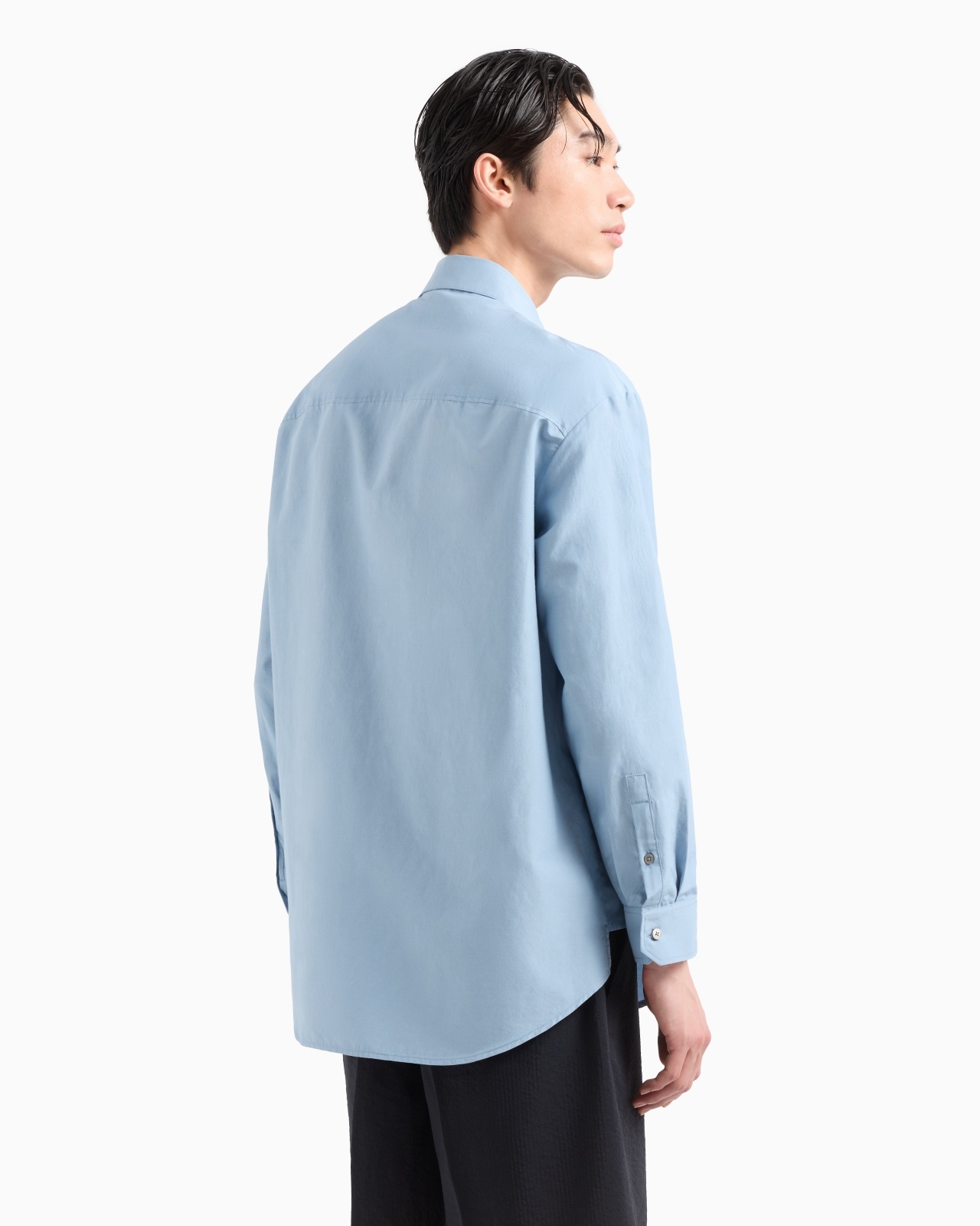BOXY SILK-BLEND SHIRT WITH POCKETS - 3