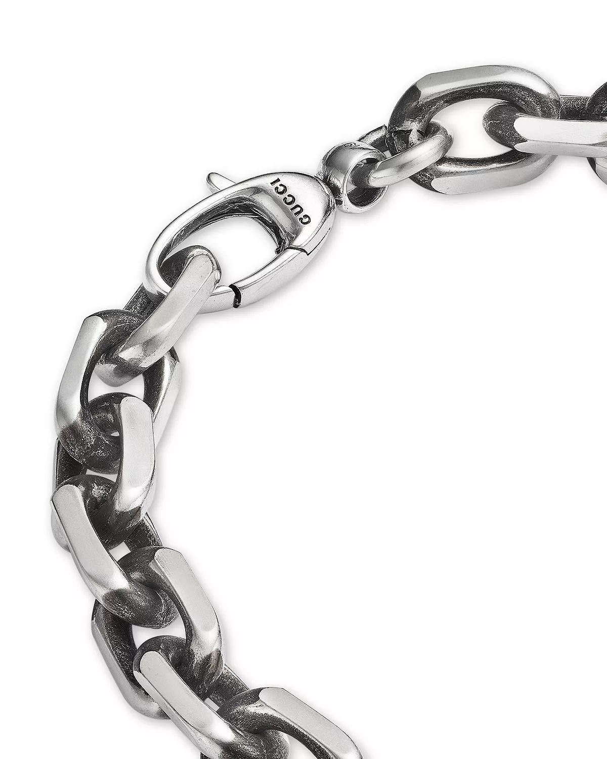 Sterling Silver Interlocking Chain Bracelet - 4